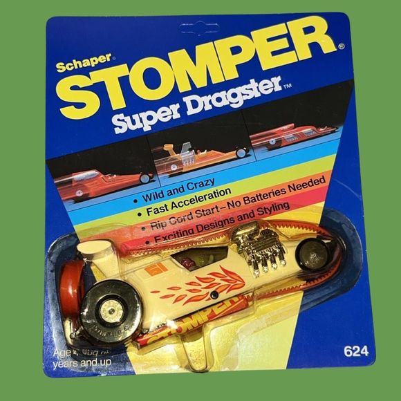 RARE NEW Vintage 1984 Schaper Stomper Super Dragster Raceway Set COMPLETE - Picture 4 of 8